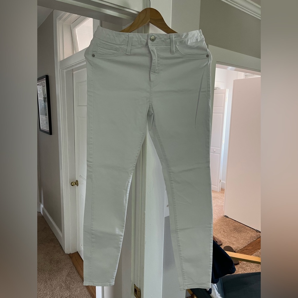 Just Black White Straight Leg Jeans